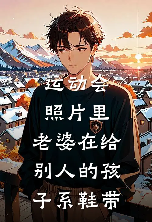 运动会照片里，老婆在给别人的孩子系鞋带